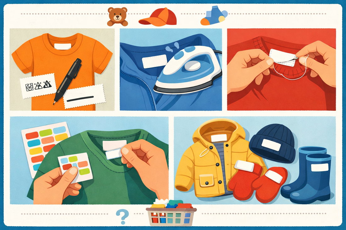 Hur skriver man namn i kläder? 5 enkla sätt som håller i tvätten